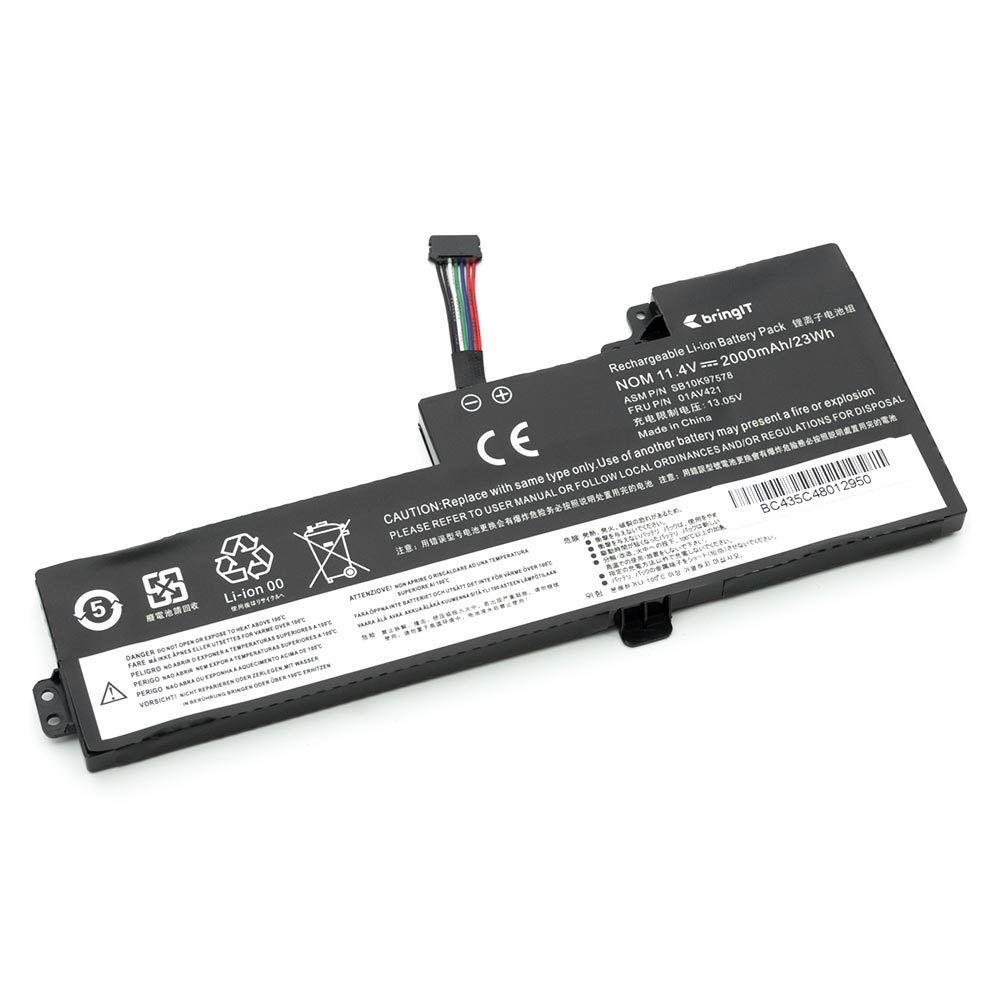 Bateria para notebook compatível com Lenovo Thinkpad 2000mAh