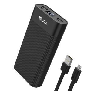 Bateria Portátil 1 Hora Gar117n Power Bank 20mAh Preta