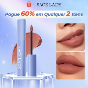 Batom Líquido Matte Sace Lady Prova d'Água Longa Duração Não Gruda