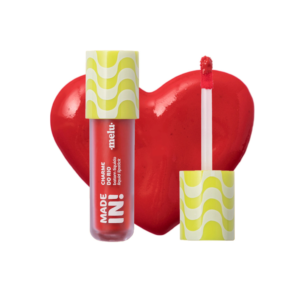 Batom Líquido Melu Ruby Rose Made In Liquid Lipstick Charme Do Rio