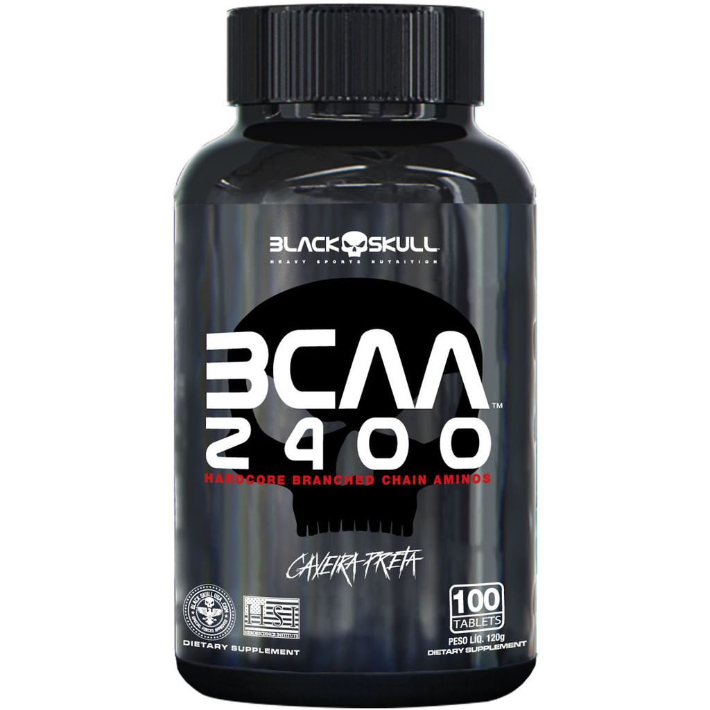 Bcaa 2400 Aminoácidos 100 Tablets Black Skull — Informática