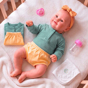 Bebê Boneca Reborn Realista Fofinha Corpinho Siliconado Pode Dar Banho