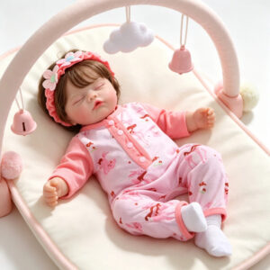Bebê Reborn 48cm Silicone Menina Boneca Peso Natural Chupeta