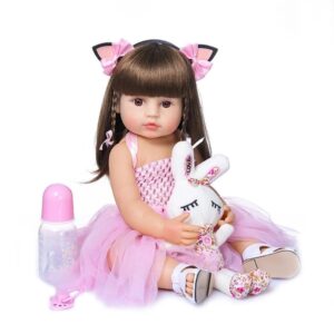 Bebê Reborn Boneca Realista Bailarina Em Silicone Pode Dar Banho