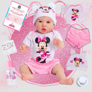Bebê Reborn Boneca Realista Recém-Nascida Corpinho Silicone Envio