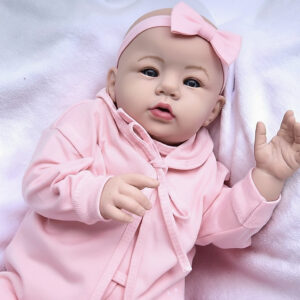 Bebê Reborn Boneca Recém Nascida Abigail De Olhos Fechados 100% Em
