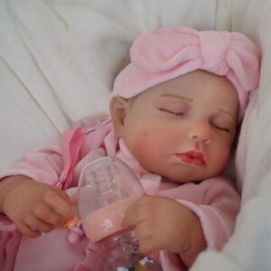 Bebê Reborn Boneca Silicone 48cm Menina Pode dar Banho Brastoy