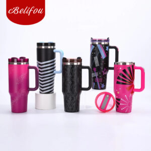 Belifou Garrafa Térmica Copo Boneca Rosa 1200ml Inox Com Tampa e