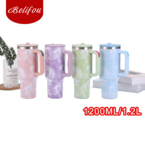 Belifou Garrafa Térmica Copo Térmico Aço Inox 1200 Ml Com Alça e
