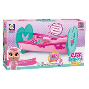 Berço Boneca dos Sonhos Cry Babies Cotiplas Balanca Lançamento