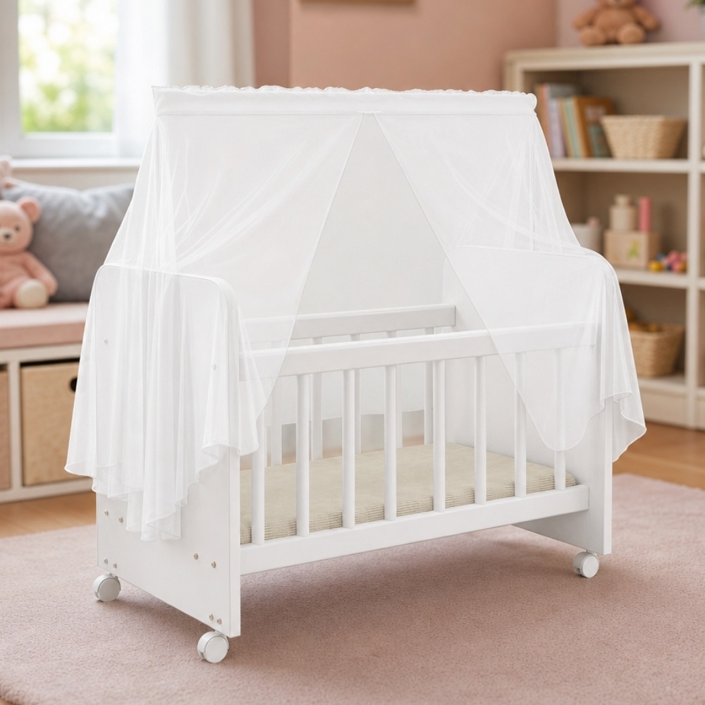 Berço Para Boneca Magia Brinquedo Infantil Branco Lyam Decor — Brinquedos