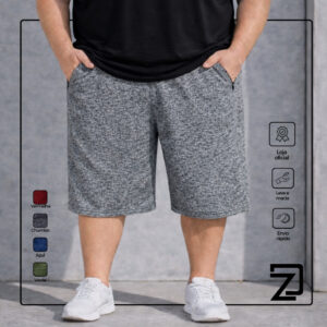 Bermuda Short Academia Dry Fit Masculina Plus Size