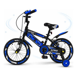 Bicicleta Infantil Altrax Velozx Aro 16 Com Rodinhas Preto Azul