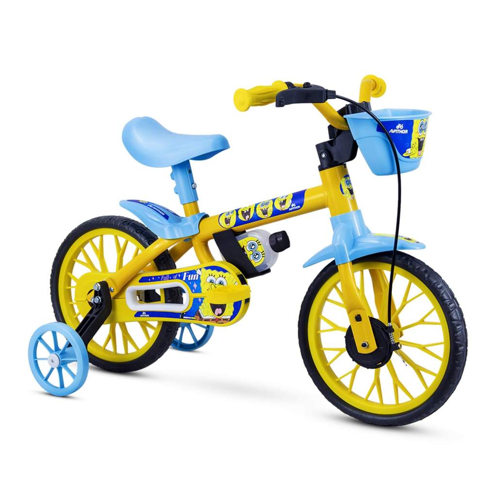 Bicicleta Infantil Aro 12 Bob Esponja Nathor 108001070 — Brinquedos