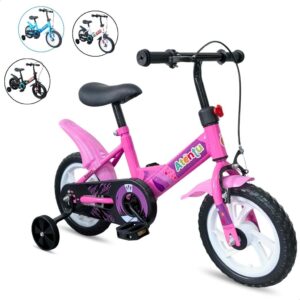 Bicicleta Infantil Aro 12 Menina Menino com Pedal e Rodinhas para