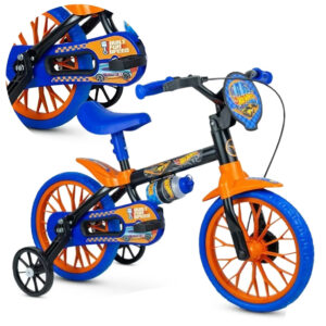Bicicleta Infantil Aro 12 Nathor Hot Wheels Menino Anos