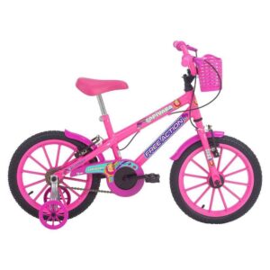 Bicicleta Infantil Aro 16 Capivara Lovers com Freio V-Brake Rosa