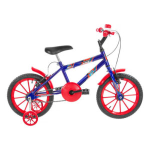 Bicicleta Infantil Aro 16 Com Rodinhas e Buzina Ultra Kids Masculina