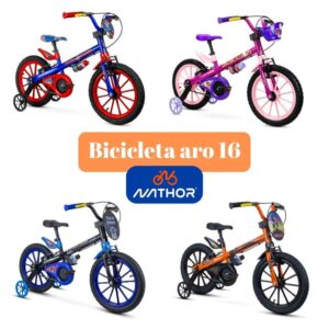 Bicicleta Infantil Aro 16 com Rodinhas Escolha O Modelo