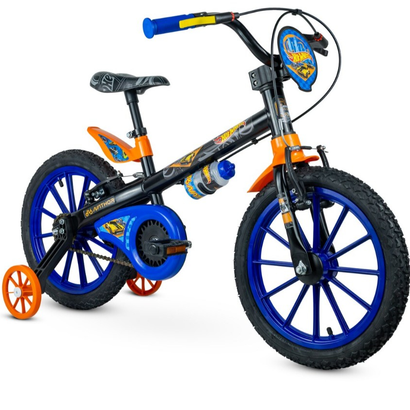 Bicicleta Infantil Aro 16 Freio V-Brake1 Marcha Placa Temática Nathor — Brinquedos