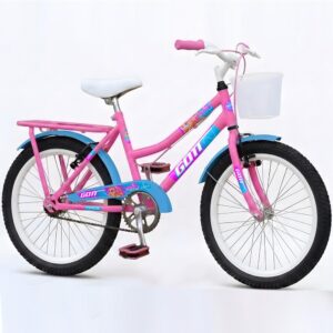 Bicicleta Infantil aro 20 Feminina com Cestinha freio V-Brake Aço