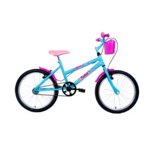 Bicicleta Infantil Aro 20 Girl Mtb com Cestinha e Paralamas Tridal