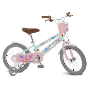 Bicicleta Infantil Bandeirantes Sweet Flower Aro 16 Quadro Aço