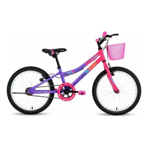 Bicicleta Infantil Bixy Houston Aro 20 Freios Rosa — Brinquedos