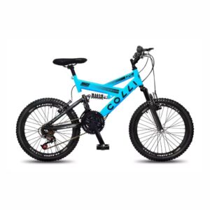 Bicicleta Infantil Colli Gps Dupla Suspensão Full Aro 20 21v
