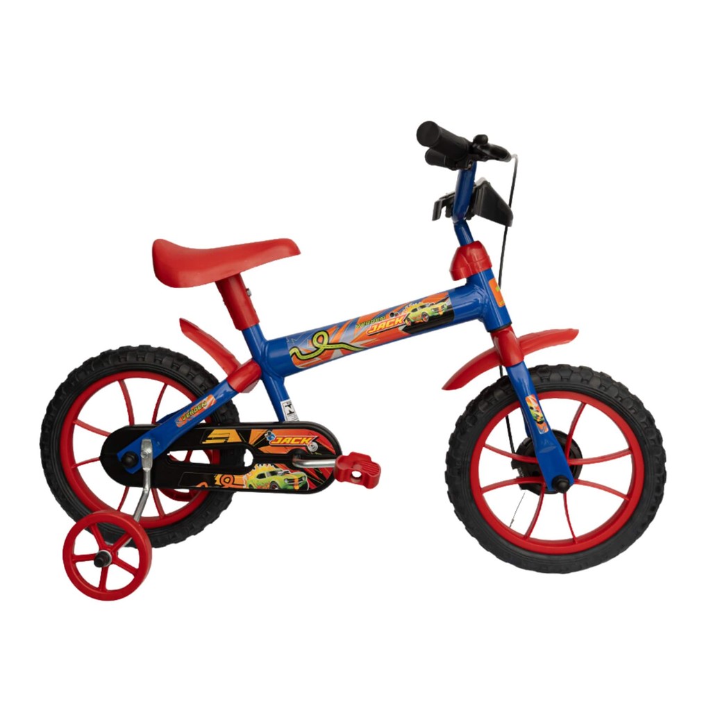 Bicicleta Infantil Jack Aro 12" Azul e Vermelho Verden 10471 — Brinquedos