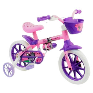 Bicicleta Infantil Menina Aro 12 Nathor Cat Violeta Anos