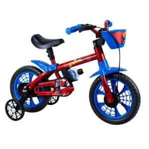 Bicicleta Infantil Menino Homem Aranha Anos Nathor Aro 12