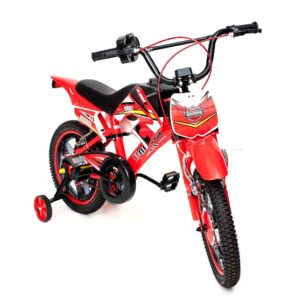 Bicicleta Infantil Moto Cross Aro 14 Vermelha Aro 20 Unitoys imita