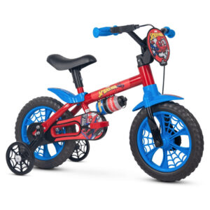Bicicleta Infantil Nathor Aro 12 Menino Spider Man Homem Aranha