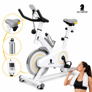 Bike Ergométrica 8kg Fitness Treino musculação Academia 120kg com