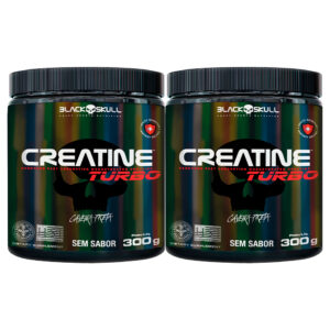 Black Skull Kit 2x Creatine Turbo Pote 300g Cada