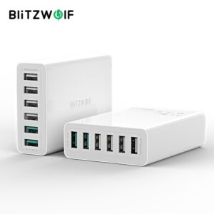 BlitzWolf BW-S15 60W Carregador USB De 6 Portas Dual QC3.0 Estação De