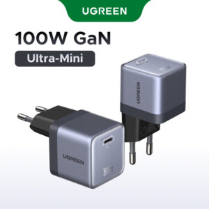 Bloco De Carregador De Parede Ugreen Nexode Air 100W Com Cabo USB C