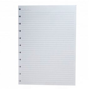 Bloco refil grande pautado 90g com 50 folhas Caderno Inteligente
