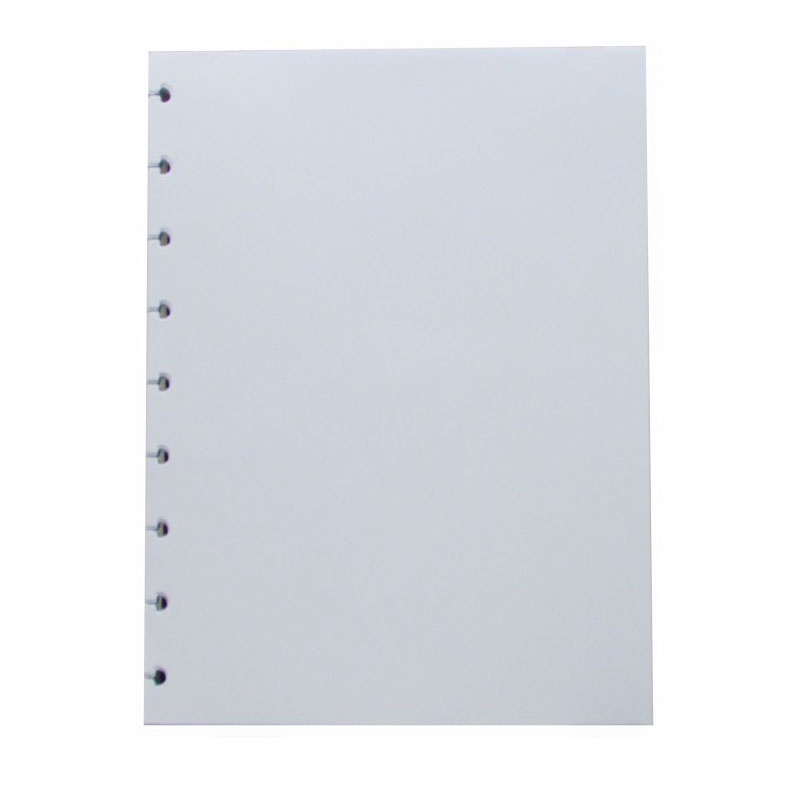 Bloco refil médio sem pauta branco 90g com 50 folhas Caderno — Material Escolar