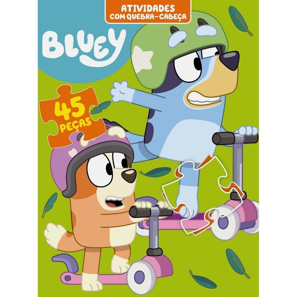 Bluey Atividades com Quebra-Cabeça