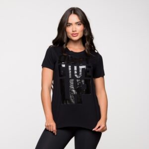 Blusa Fitness Básica Academia Viscolycra Estampada Dont Give