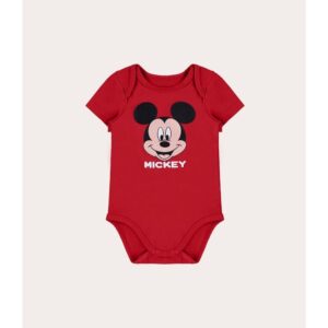 Body Bebê Mickey Mouse Disney® Em Algodão Malwee Kids