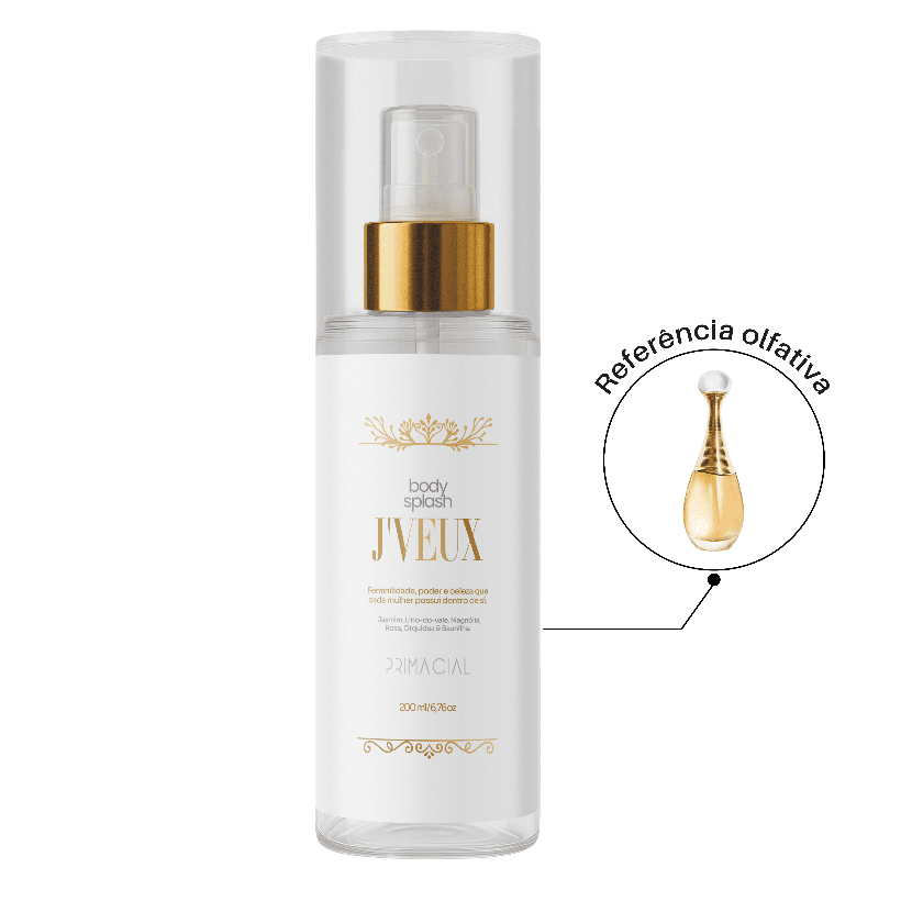 Body Splash Feminino J'veux 200ML Primacial Perfume Floral Fresco — Perfumes