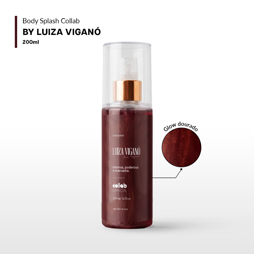 Body Splash Luiza Viganó 200ML Perfume Frutado Cremoso