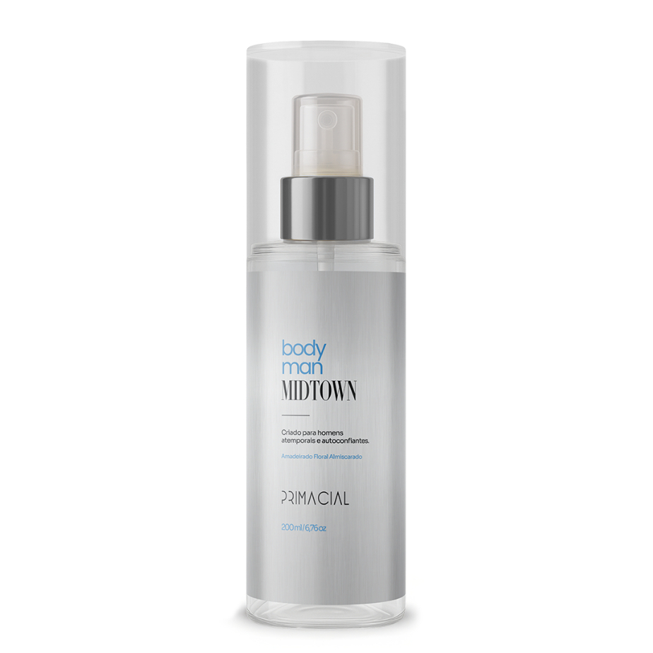 Body Splash Masculino Midtown 200ML Primacial Perfume Fresco — Perfumes