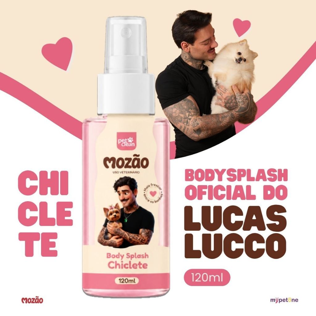 Body Splash Pet Chiclete 120ml Mozão Lucas Lucco Perfume Colônia Para — Perfumes