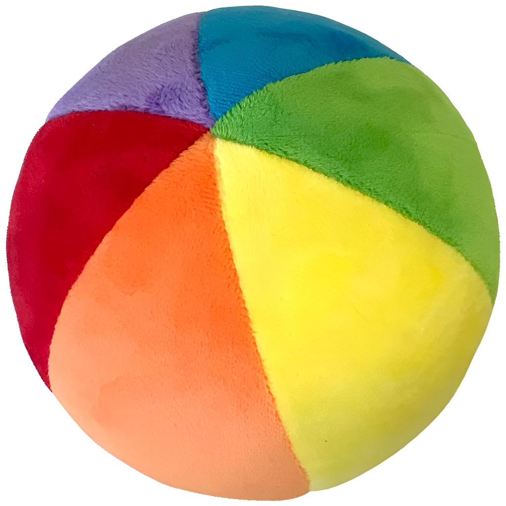 Bola Plush Pelúcia Infantil Bebê Colorida 6680 Buba — Brinquedos