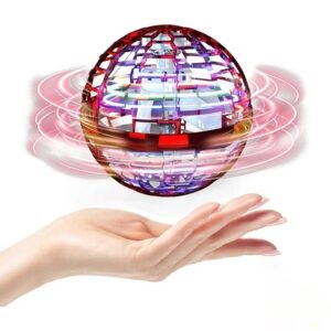 Bola Spinner Voa Divertido Led Drone Bomerang 360° Infantil Vermelha