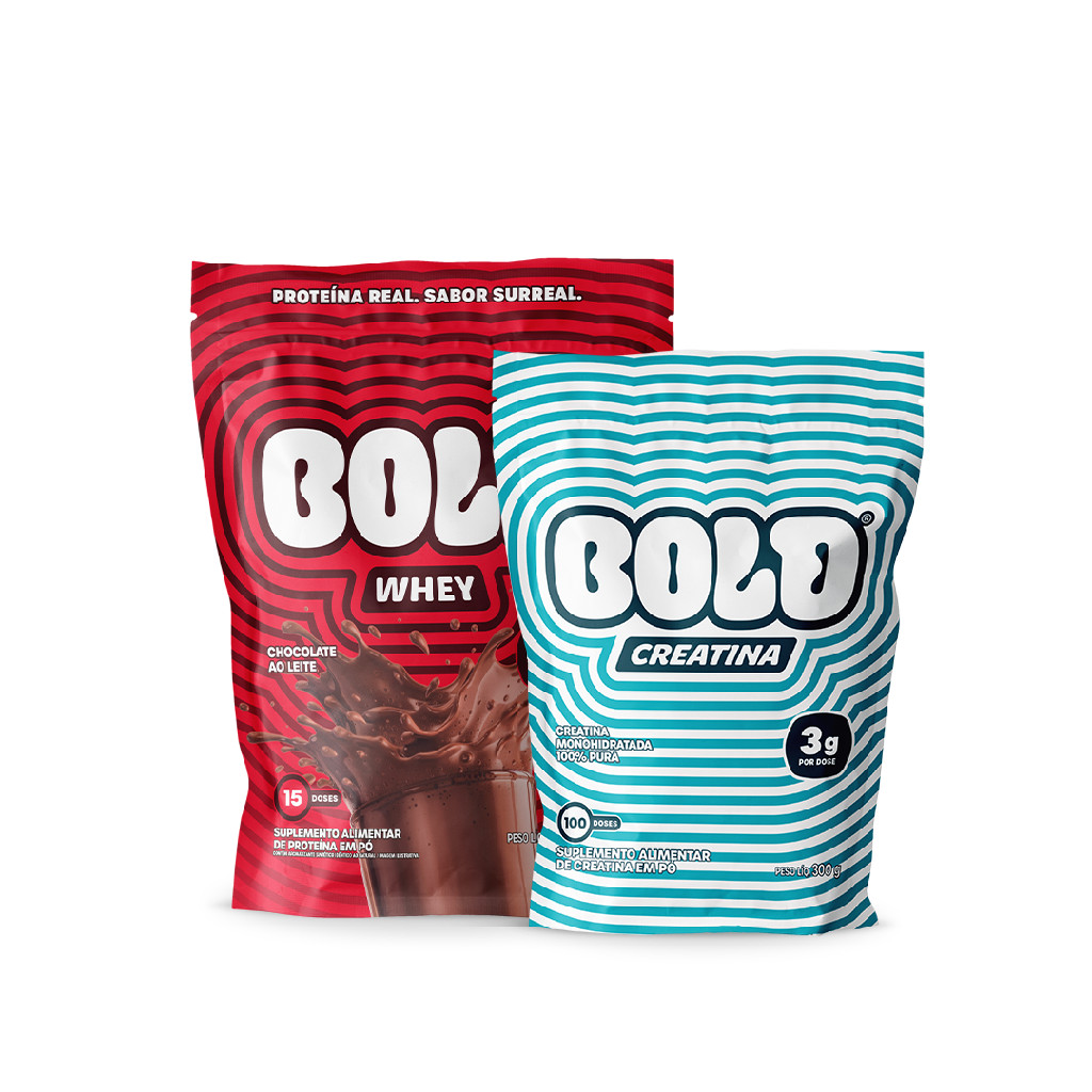 Bold Whey Protein 450g Creatina 300g Combo Chocolate